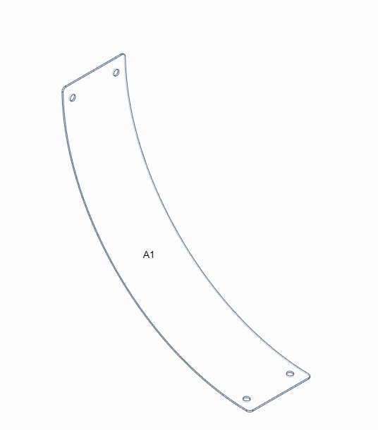 Runt hörn 90° rabattkant 10 cm